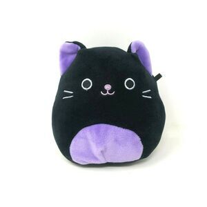 Squishmallow Autumn Cat 5" Black Purple Halloween Kitty Kellytoy Kitten Plush